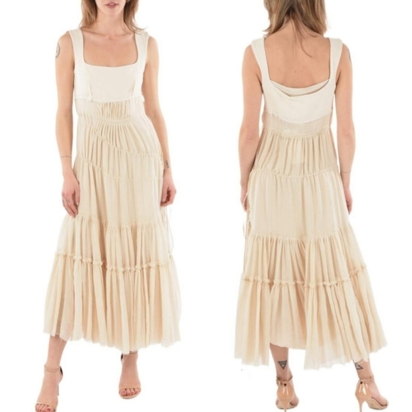 New Sportmax Runway Spring 22' Ready-To-Wear Orlie Midi Dress NWT 6 US - Picture 8 of 9